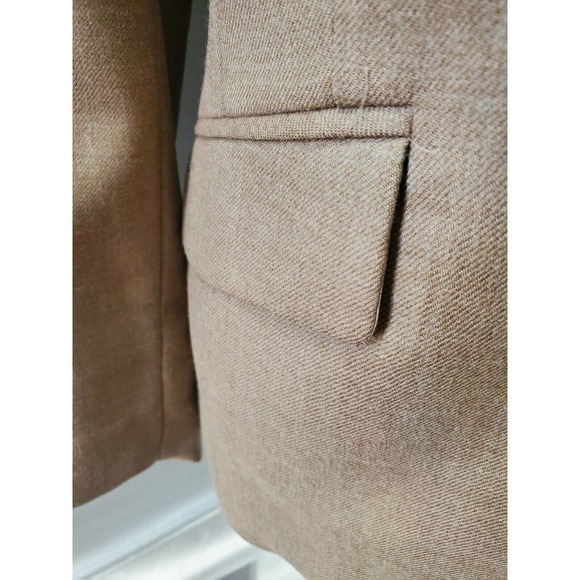 Pendleton Women's Tan Wool Two Buttons Single Breasted Fitted Blazer Size 10 - Picture 4 of 12